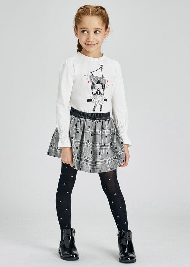 Mayoral Polka dot glitter skirt for girl 4903