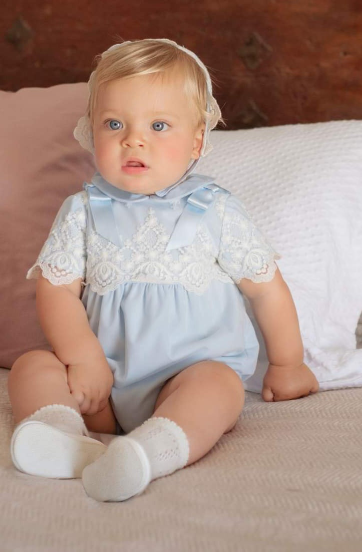 Miranda Unisex Blue Romper - 0023