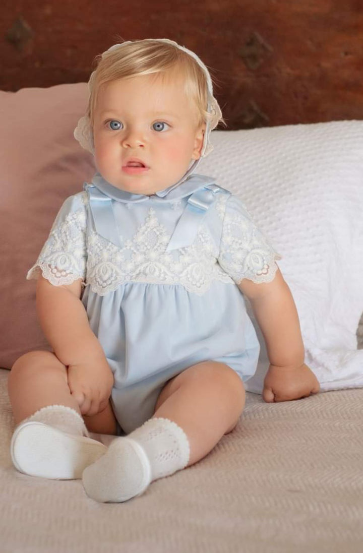 Miranda Unisex Blue Romper - 0023