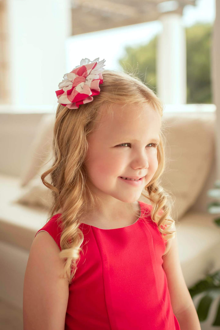 Miranda Red & White Hair Clip - 1616 - Matches - 617/M