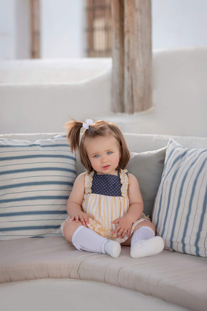 Miranda Yellow & Navy Dress & Pants Set - 39 VB