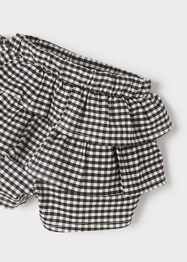 Mayoral Gingham Short Set - 1247 - Summer  - Black
