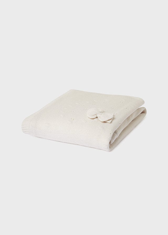 Mayoral Baby Shawl Ivory 9144