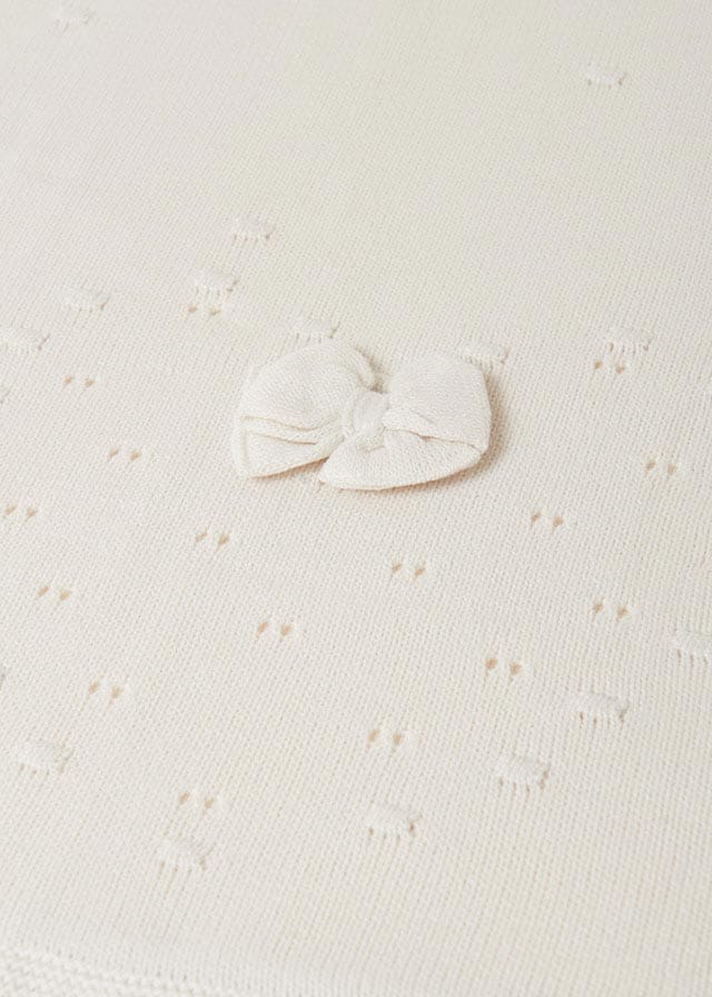Mayoral Baby Shawl Ivory 9144
