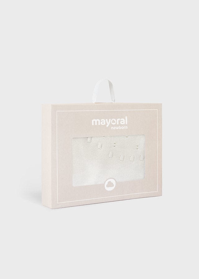 Mayoral Baby Shawl Ivory 9144