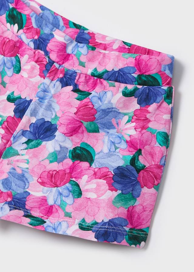Mayoral floral print short set - 3286 - Summer - Magenta