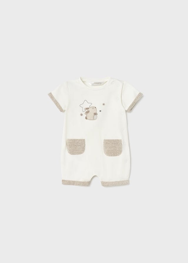 Mayoral Sustainable Boys Cotton Romper - 1755