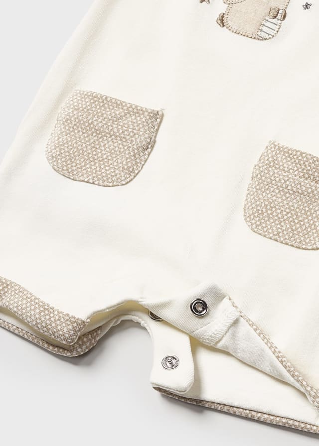 Mayoral Sustainable Boys Cotton Romper - 1755