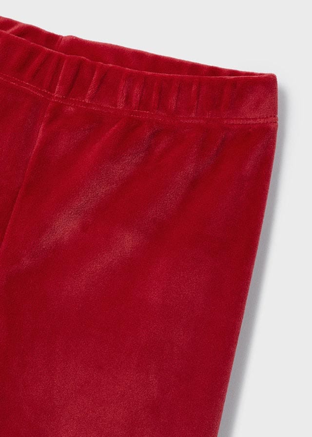 Mayoral Velvet leggings and top set girl 4765 Red