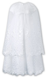 Sarah Louise White Christening Robe Gown, Cape & Bonnet - 001073XS