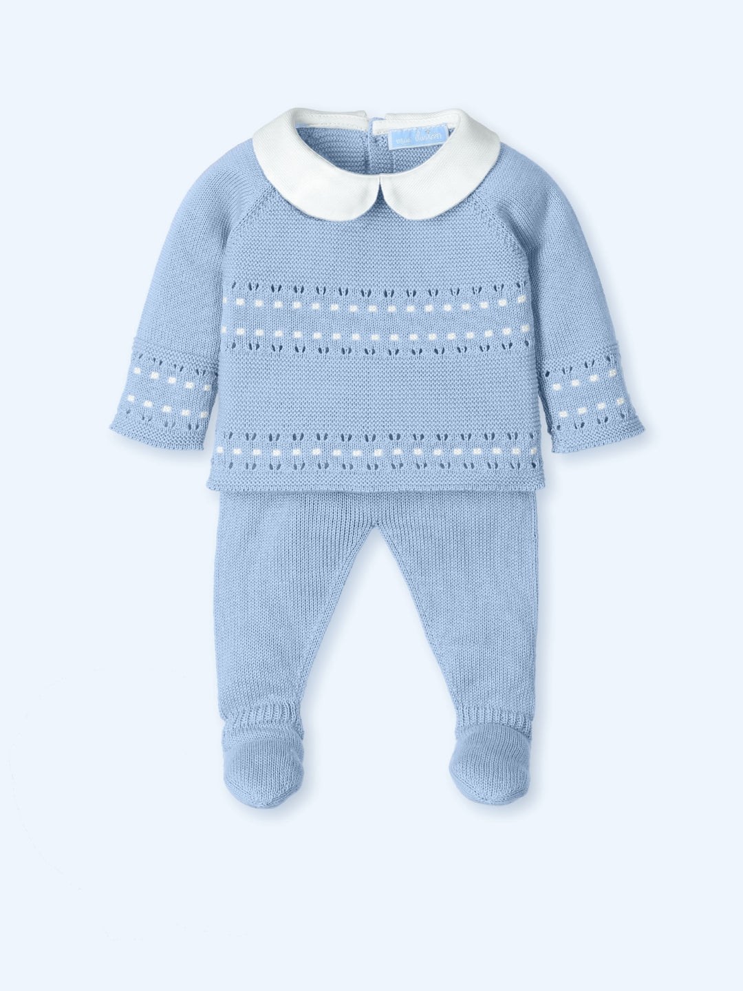 Mac ilusion Baby Boys Two Piece Knitted Set - 0010 - Azafata - Blue