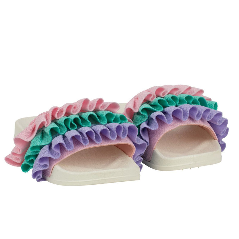 A Dee "FRILLY" Sliders - Sandals - S245104 - Lilac