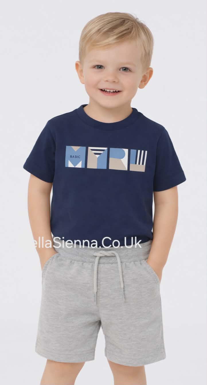 Mayoral Boys Trendy Shorts Set 10674 Navy