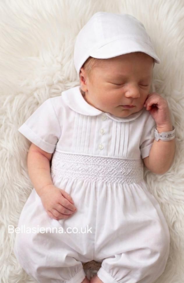 Sarah Louise White Our  Boys Romper 002200