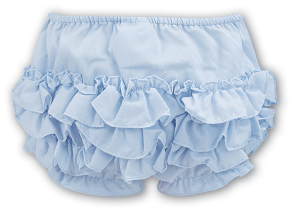 Sarah Louise Blue Frilly Knickers - 003760