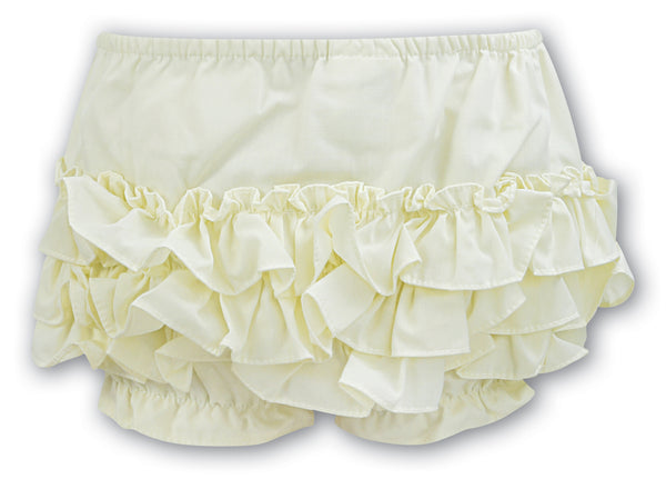 Sarah Louise Lemon Frilly Knickers - 003760