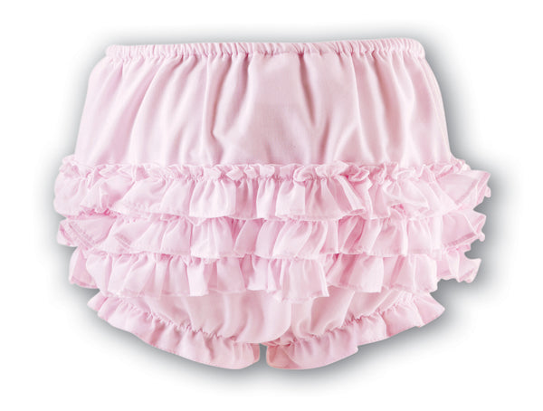 Sarah Louise Pink Frilly Knickers - 003760