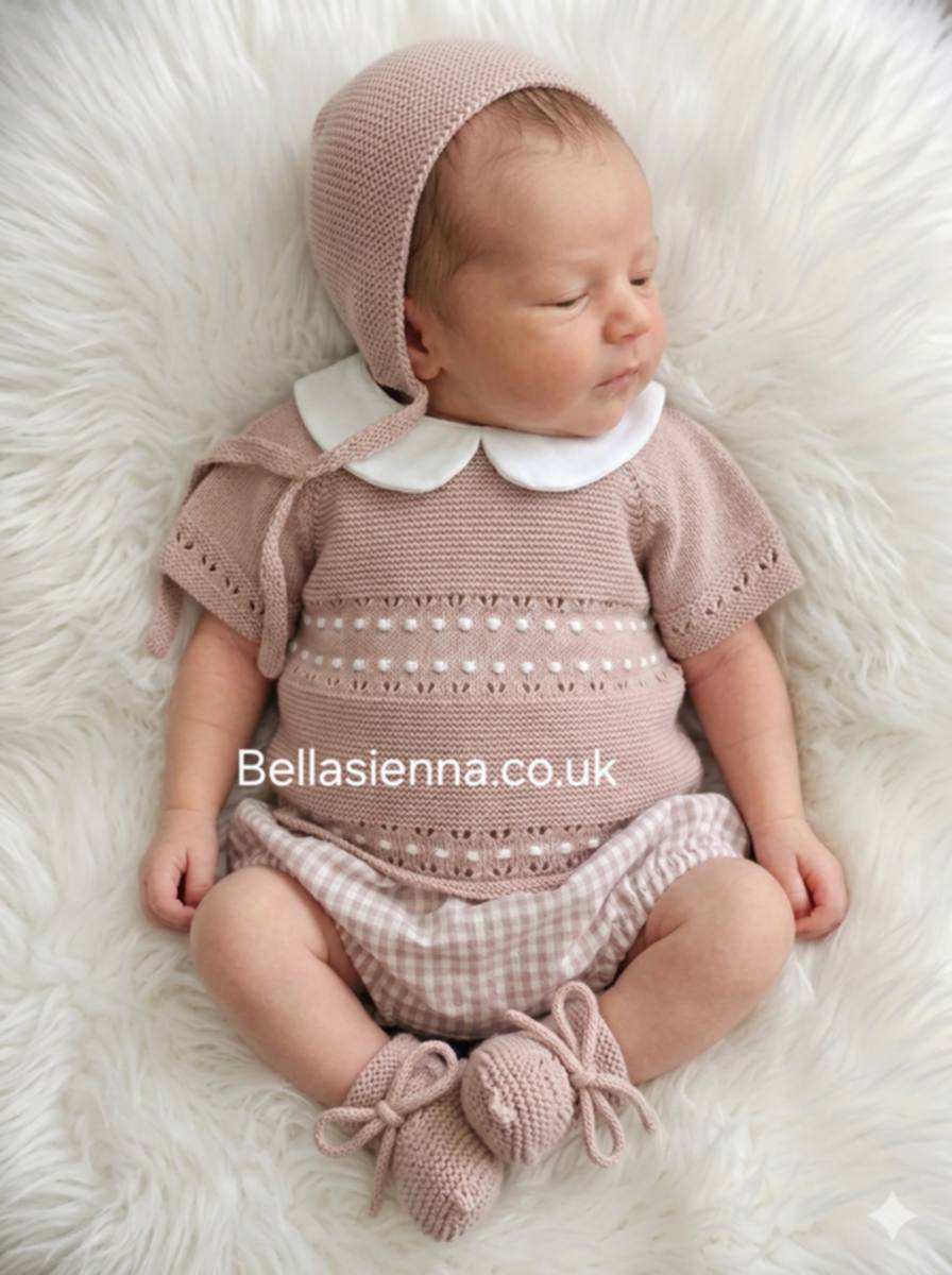 Mac ilusion Baby Boys Four Piece Set -0038 - Ninfea - Salmon/Beige