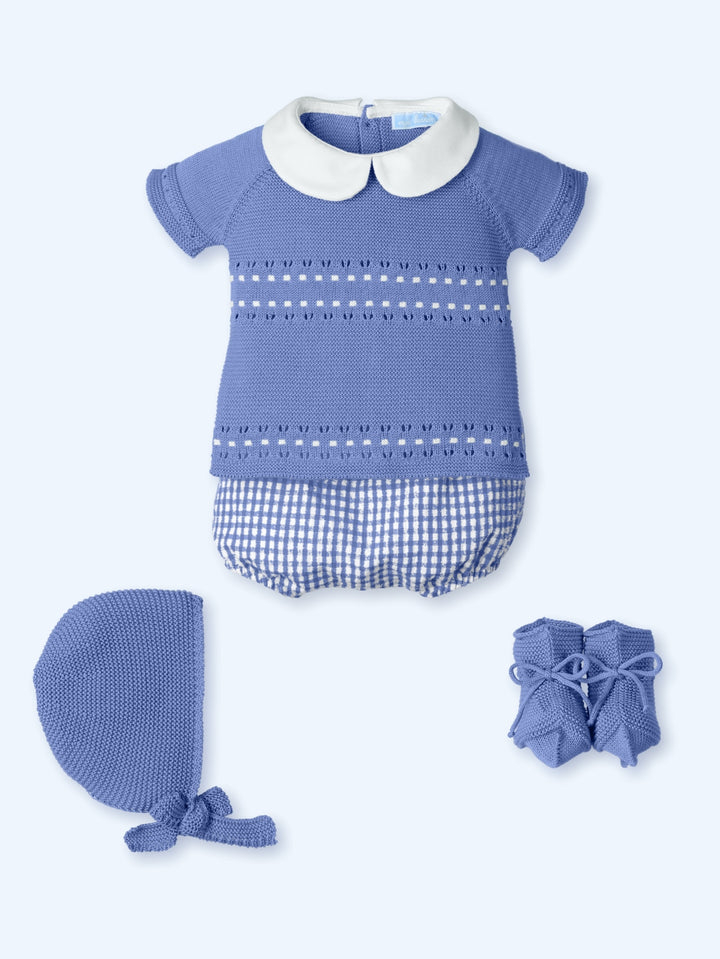 Mac ilusion Baby Boys Four Piece Set -0038 - Polo - Blue