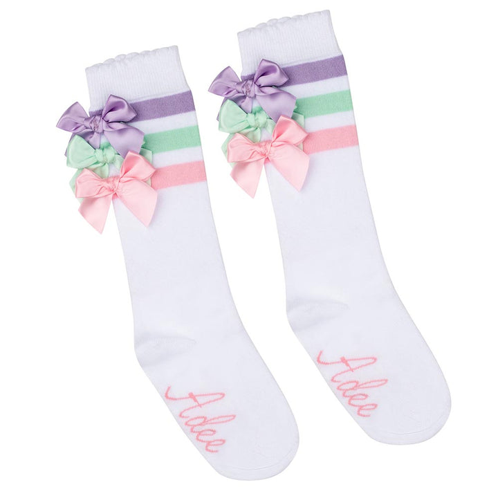 A Dee "NOOLA" Bow Knee High Socks- S243914