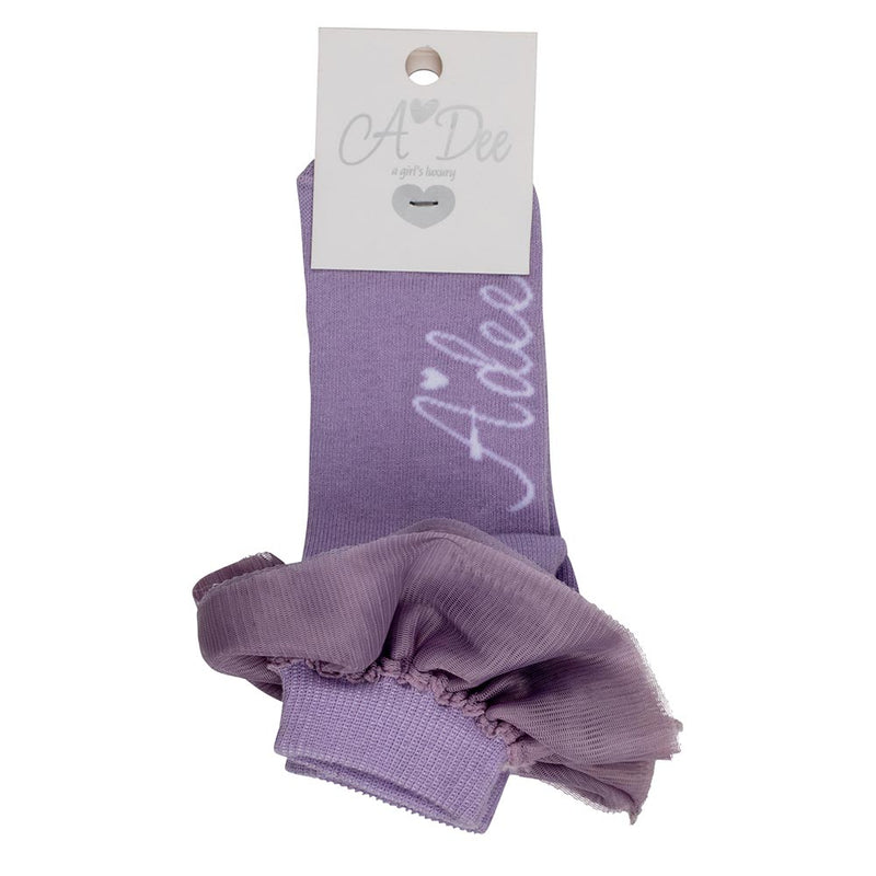 A Dee "NOVA" Tulle Ankle Socks- S243916