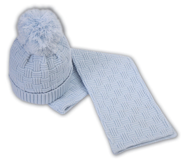Sarah Louise Chunky Knitted Hat & Scarf Set - Matches 008178 (Jacket) - 008177