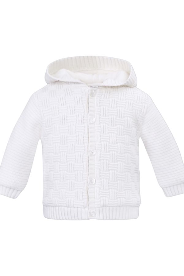 Sarah Louise Chunky Knitted Jacket -  008178 - Winter White