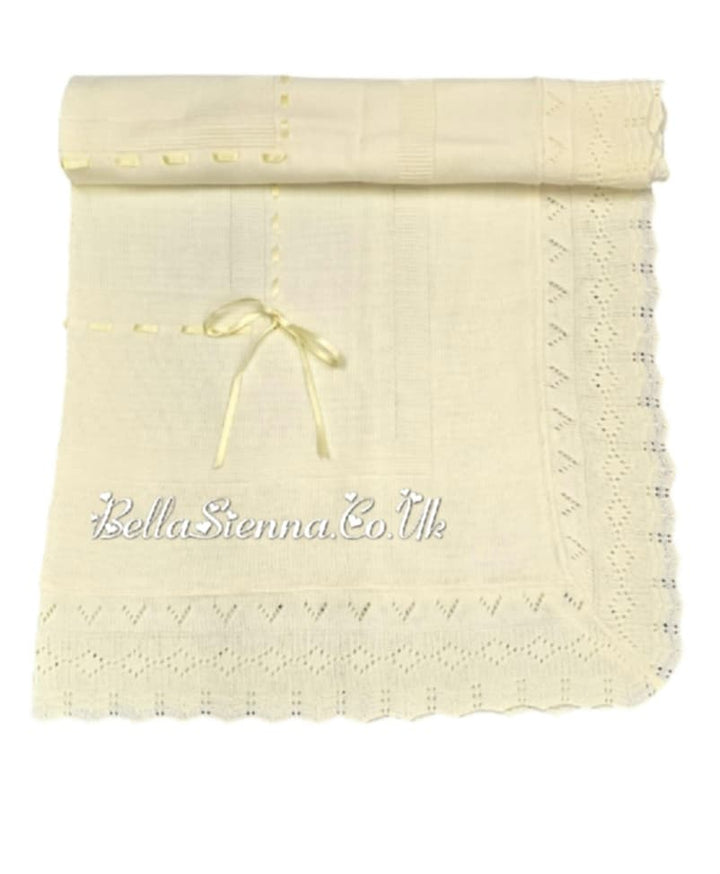 Bella Sienna Lemon Fine Knitted Luxury Shawls - 2027