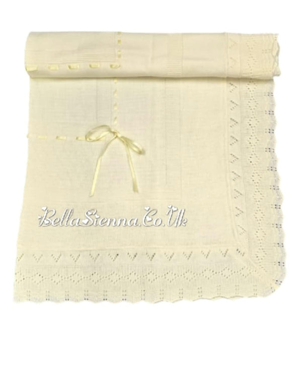 Bella Sienna Lemon Fine Knitted Luxury Shawls