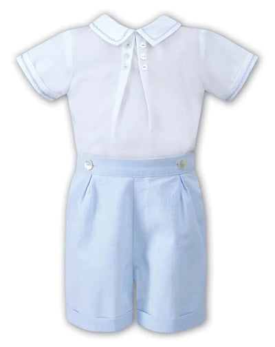 Sarah Louise Two Piece Blue Outfit - 011169