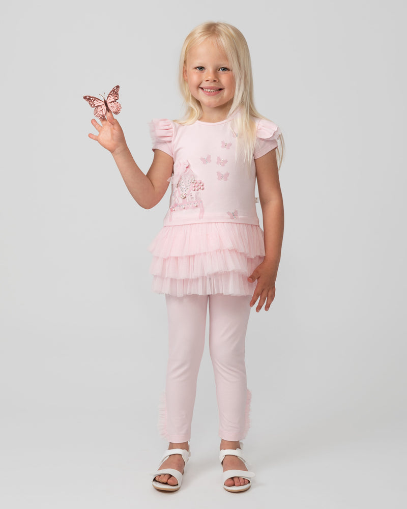 Caramelo Kids Pink Pearl Vanity Leggings Set - 0114127