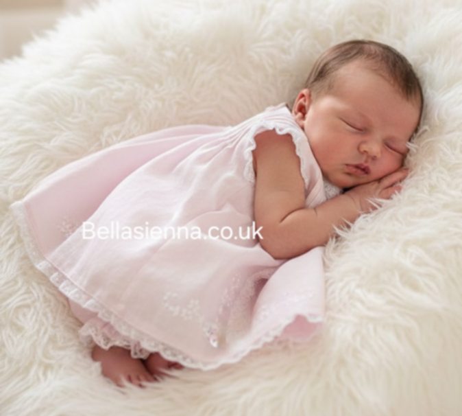 Sarah Louise Pink Baby Dress Set 011463