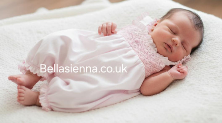 Sarah Louise - Hand Smocked Pink Bubble 011850