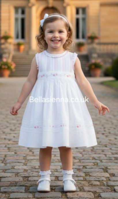 Sarah Louise White & Pink Dress - 012911