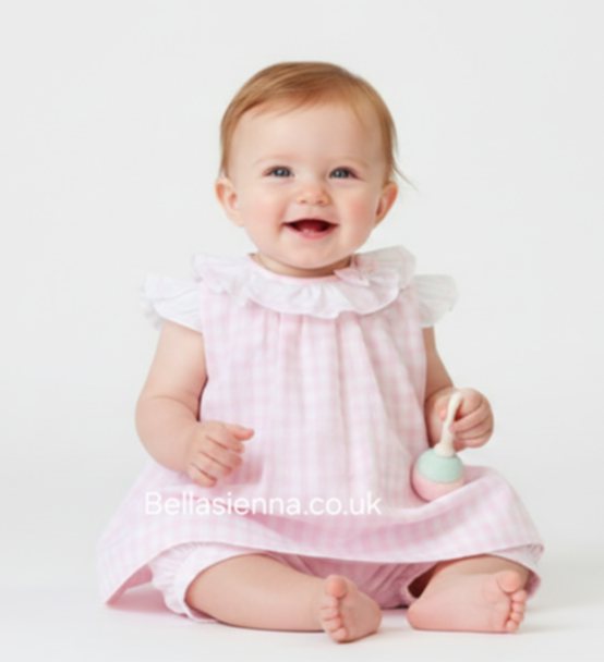 Sarah Louise Pink & White Two Piece Set - 012963