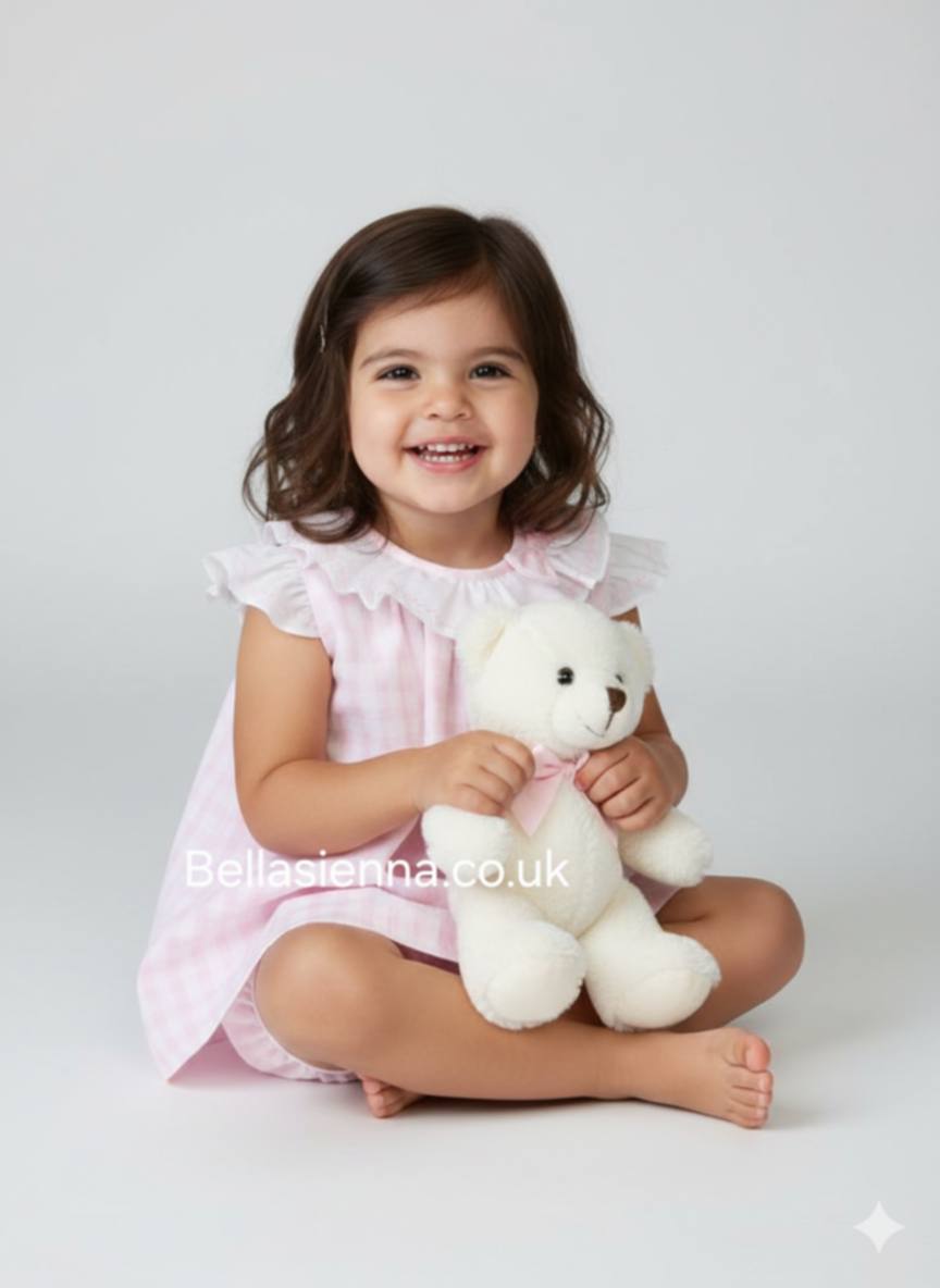 Sarah Louise Pink & White Two Piece Set - 012963