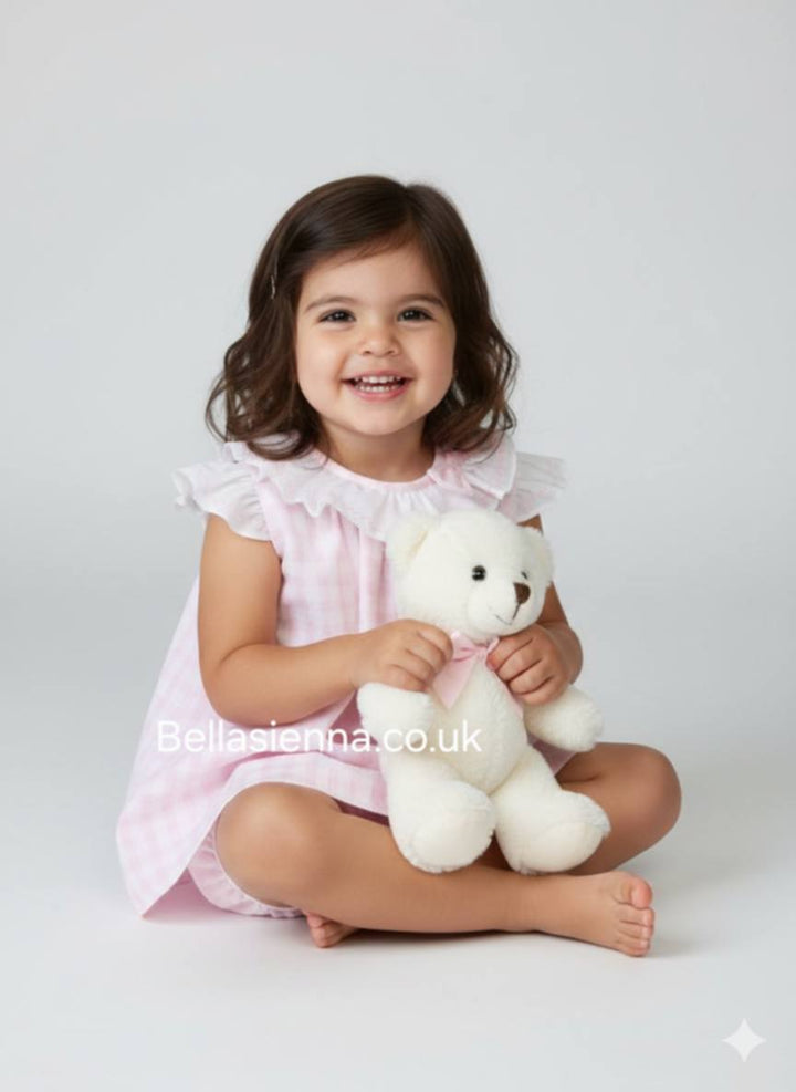 Sarah Louise Pink & White Two Piece Set - 012963