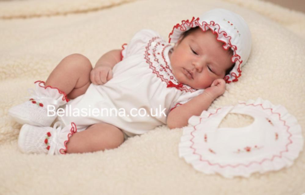 Sarah Louise Short Sleeved Smocked Bubble Romper - 013024 C6004