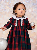 Sarah Louise Red Tartan Dress - 013136