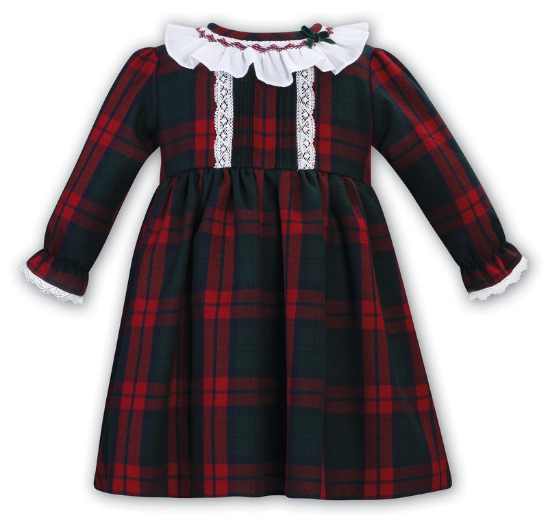 Sarah Louise Red Tartan Dress - 013136