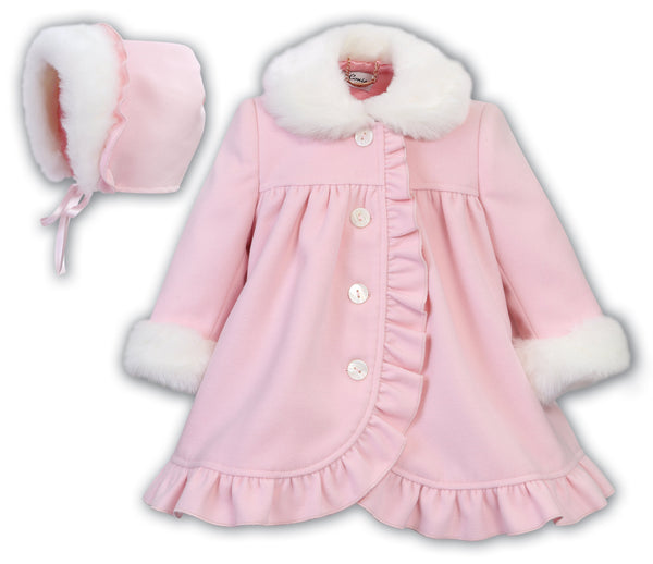Sarah Louise Girls Traditional Style Coat & Bonnet- 013164