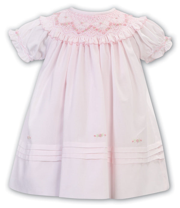 Sarah Louise Pink Hand Smocked Dress - 013204