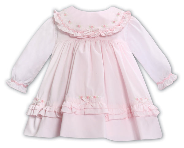 Sarah Louise Pink Hand Smocked Dress - 013355