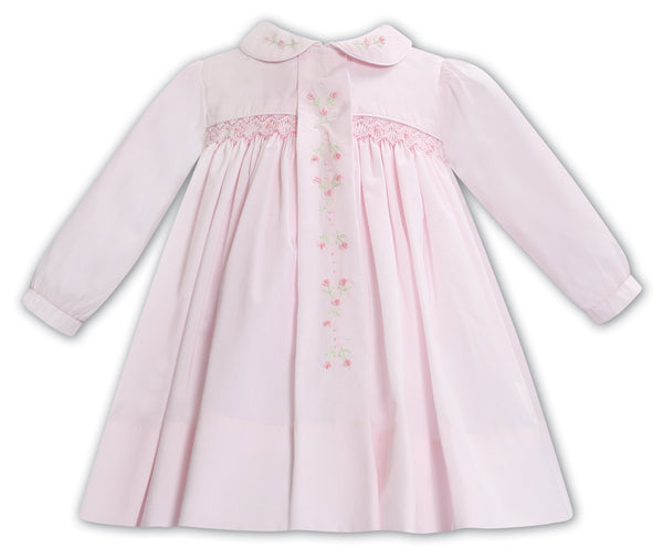 Sarah Louise Pink Hand Smocked Dress - 013356