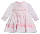 Sarah Louise Pink Hand Smocked Dress - 013375