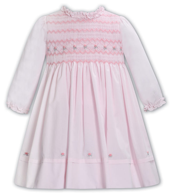 Sarah Louise Pink Hand Smocked Dress - 013383