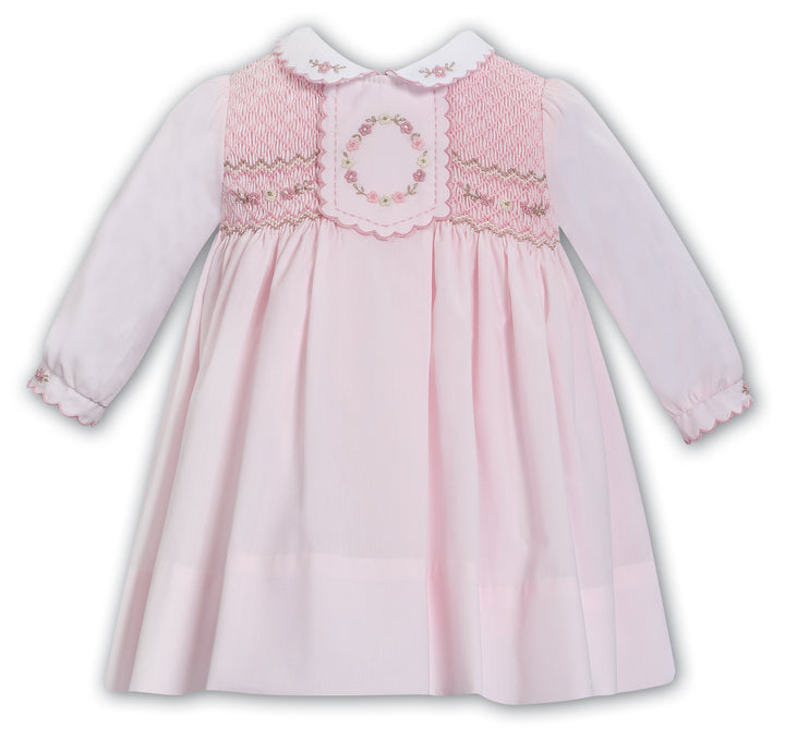 Sarah Louise Pink Hand Smocked Dress - 013685