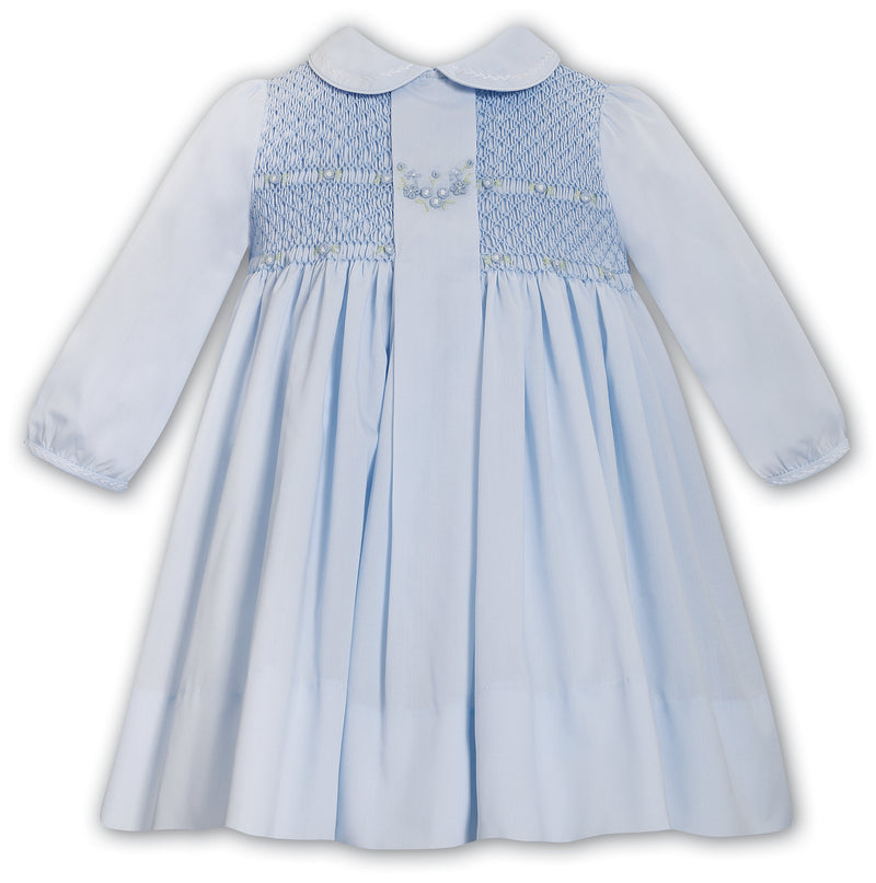 Sarah Louise Blue Hand Smocked Dress - 013744L