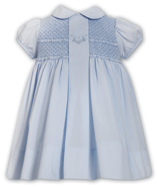 Sarah Louise Blue Hand Smocked Dress - 013744S
