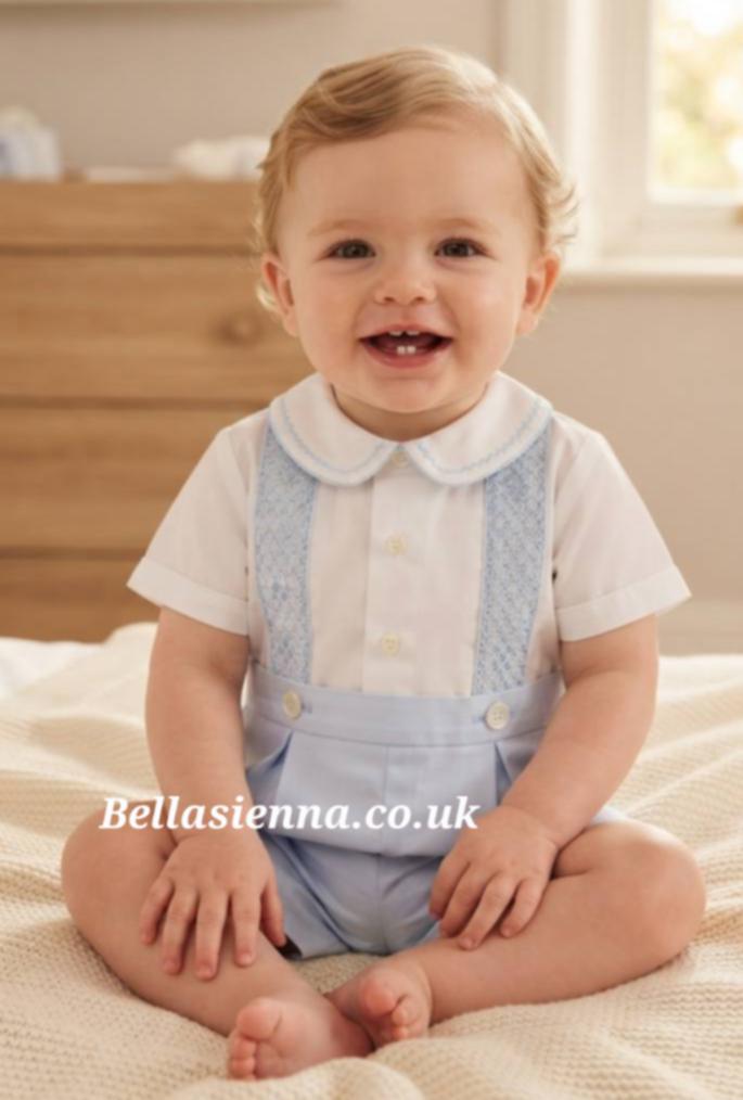 Sarah Louise Two Piece Blue Outfit - 013823